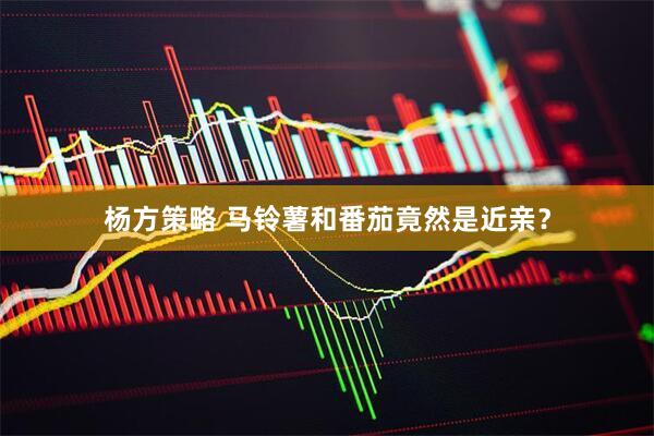杨方策略 马铃薯和番茄竟然是近亲？